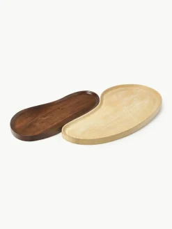 Deko-Tabletts Oda aus Mangoholz, 2er-Set