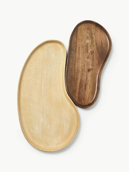 Deko-Tabletts Oda aus Mangoholz, 2er-Set
