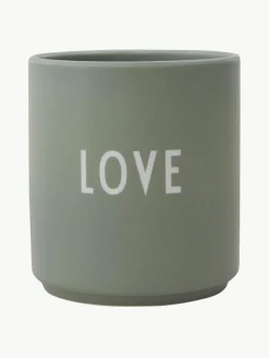 Design Becher Favourite DAD/LOVE mit Schriftzug auf Vorder- & Rückseite