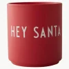 Design Becher Favourite HEY SANTA mit Schriftzug