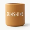 Design Becher Favourite SUNSHINE mit Schriftzug