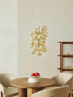 Design Pendelleuchte Bubbles aus Glas