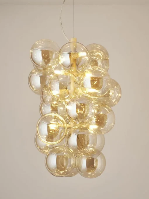 Design Pendelleuchte Bubbles aus Glas