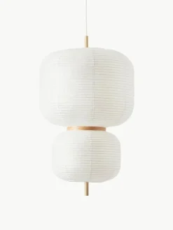 Design Pendelleuchte Misaki aus Reispapier