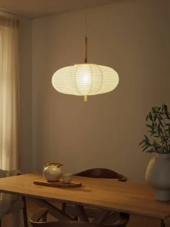 Design Pendelleuchte Misaki aus Reispapier