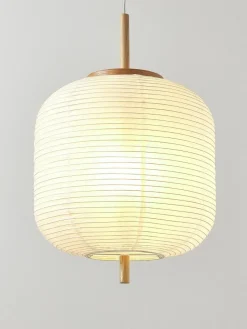 Design Pendelleuchte Misaki aus Reispapier