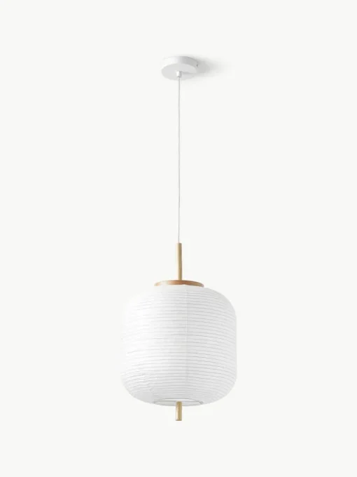 Design Pendelleuchte Misaki aus Reispapier