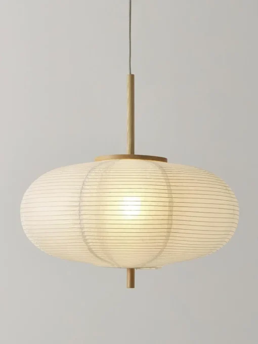 Design Pendelleuchte Misaki aus Reispapier