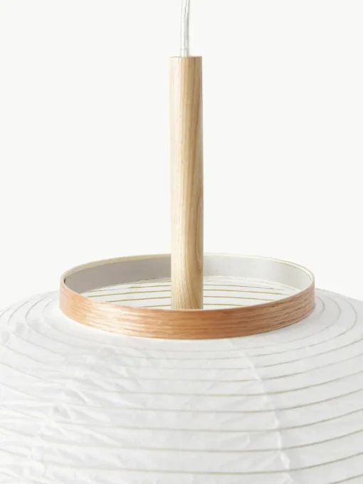 Design Pendelleuchte Misaki aus Reispapier