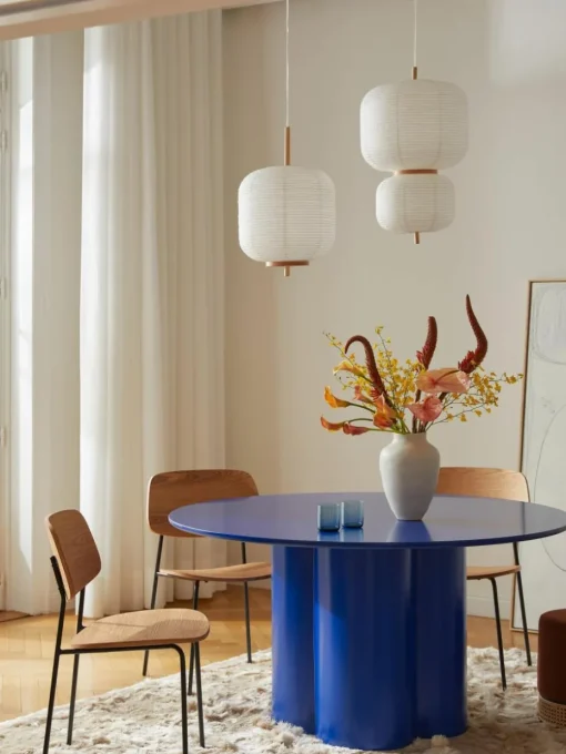 Design Pendelleuchte Misaki aus Reispapier
