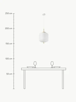 Design Pendelleuchte Misaki aus Reispapier