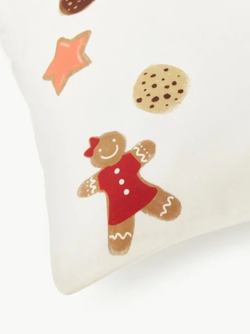 Designer Baumwollperkal-Kopfkissenbezug Cookies von Kera Till