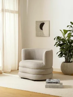 Designer Bouclé-Sessel Solomon