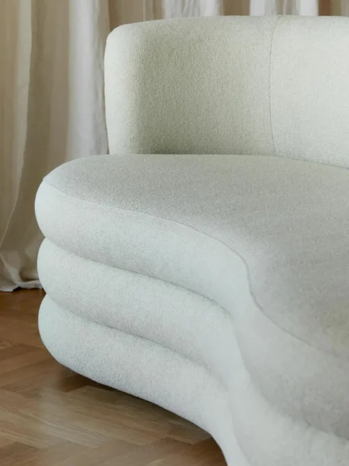 Designer Bouclé-Sofa Solomon (3-Sitzer)