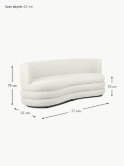 Designer Bouclé-Sofa Solomon (3-Sitzer)
