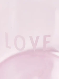 Designer Wasserglas Favourite LOVE mit Schriftzug