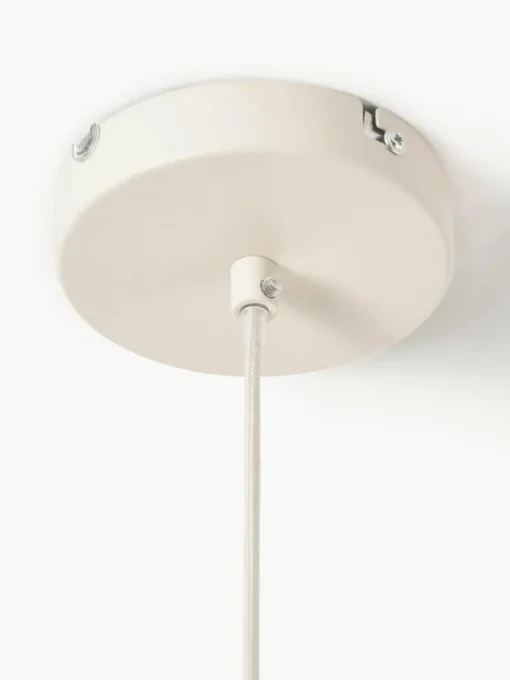 Design-Pendelleuchte Kenzie aus Leinen