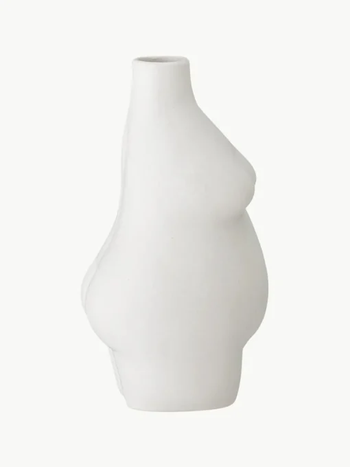 Design-Vase Elora aus Steingut, H 18 cm