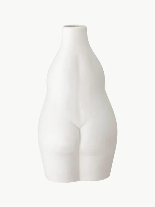 Design-Vase Elora aus Steingut, H 18 cm