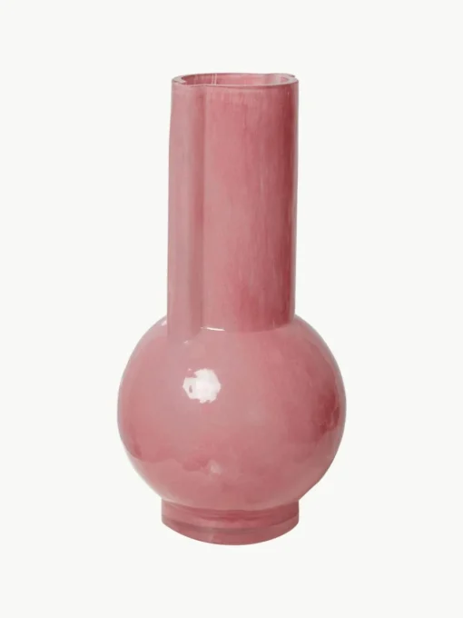 Design-Vase Flamingo aus Glas, H 25 cm