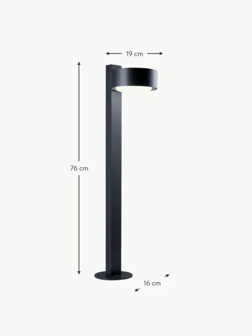 Dimmbare LED-Bodenleuchte Plaff-On!, mundgeblasen