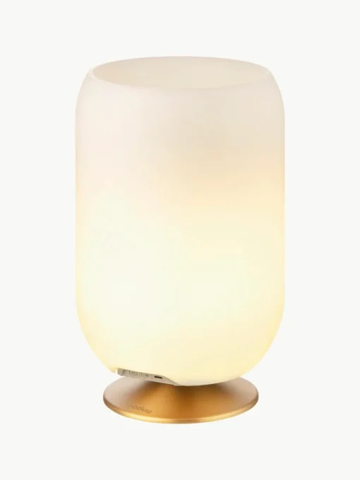 Dimmbare LED-Tischlampe Atmos mit Bluetooth-Lautsprecher und Flaschenkühler