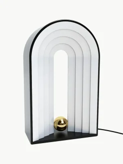 Dimmbare LED-Tischlampe Castellum mit Diffusorscheibe