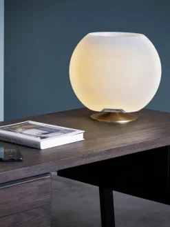 Dimmbare LED-Tischlampe Sphere mit Bluetooth-Lautsprecher und Flaschenkühler
