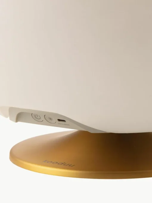 Dimmbare LED-Tischlampe Sphere mit Bluetooth-Lautsprecher und Flaschenkühler