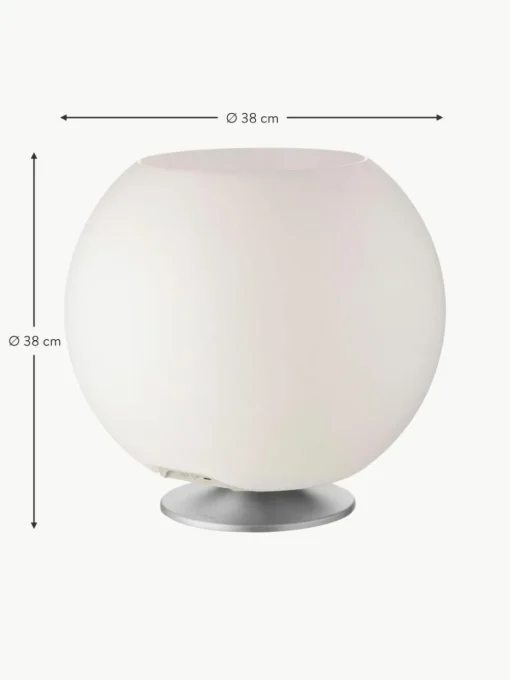 Dimmbare LED-Tischlampe Sphere mit Bluetooth-Lautsprecher und Flaschenkühler