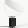 Dimmbare LED-Tischlampe Taccia Small, mundgeblasen