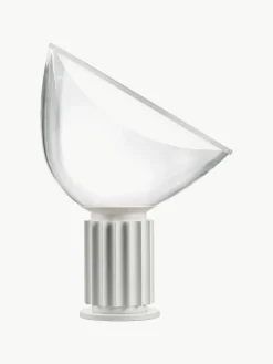 Dimmbare LED-Tischlampe Taccia aus Glas, mundgeblasen