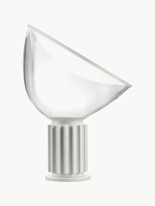 Dimmbare LED-Tischlampe Taccia aus Glas, mundgeblasen