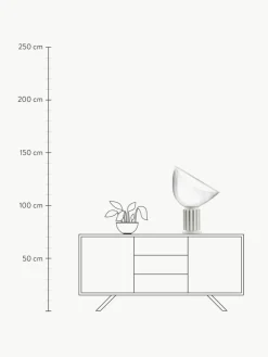 Dimmbare LED-Tischlampe Taccia aus Glas, mundgeblasen