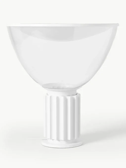 Dimmbare LED-Tischlampe Taccia Small, mundgeblasen