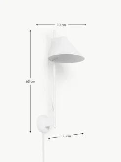 Dimmbare LED-Wandleuchte Yuh mit Timerfunktion