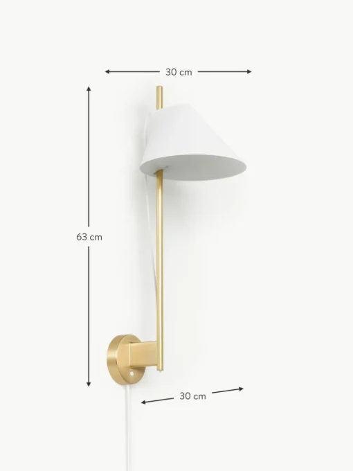 Dimmbare LED-Wandleuchte Yuh mit Timerfunktion