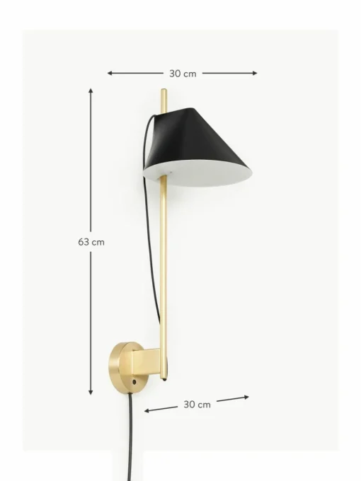 Dimmbare LED-Wandleuchte Yuh mit Timerfunktion