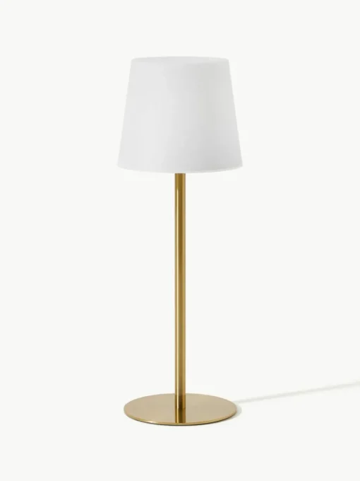 Dimmbare Tischlampe Fausta mit USB-Anschluss