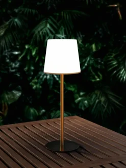 Dimmbare Tischlampe Fausta mit USB-Anschluss