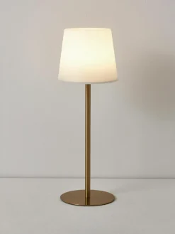 Dimmbare Tischlampe Fausta mit USB-Anschluss