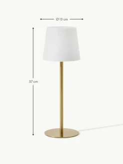 Dimmbare Tischlampe Fausta mit USB-Anschluss