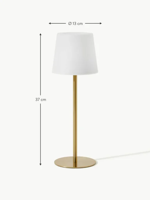 Dimmbare Tischlampe Fausta mit USB-Anschluss