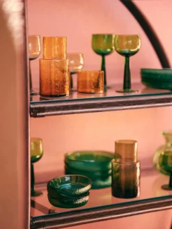 Dipschälchen The Emeralds aus Glas, 2 Stück