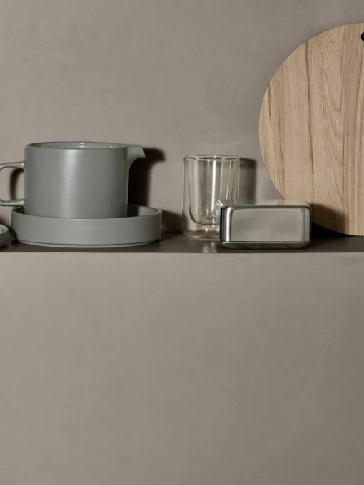 Doppelwandige Glas-Becher Nero, 2 Stück