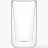 Doppelwandige Glas-Kaffeebecher Nero, 2 Stück