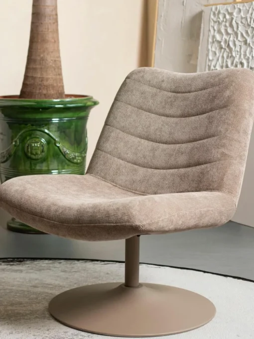 Drehbarer Cord-Loungesessel Bubba