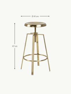Drehbarer Metall-Barhocker Goose, höhenverstellbar