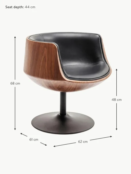 Drehstuhl Club im Retro-Design