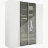 Drehtürenschrank Skat Shine mit beleuchteten Glastüren
